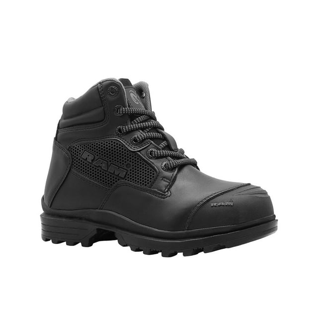 Bota De Seguridad Para Dama Ram® Con Casquillo Para Trabajo negro 24.5