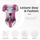 thumbnail image 4 of Fotbe Flower Field Cow Body de Mujer con Cuello Redondo y Mangas Cortas, Sin Mangas Ajustado, Suave, Cómodo y Básico-XX-Large, 4 of 7