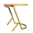 thumbnail image 4 of Mesa TUP THE URBAN PORT, superficie de madera de mango, 17 pulgadas, marrón dorado, 4 of 9