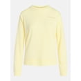 thumbnail image 6 of Joyspun Women's French Terry Knit Long Sleeve Lounge Sleep Top, Sizes XS-3X, 6 of 6