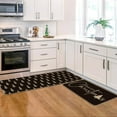 thumbnail image 5 of Artoid Mode Black Xmas Tree Merry Christmas Kitchen Mats Set of 2, Winter Home Decor Low-Profile Kitchen Rugs for Floor - 17x29 and 17x47 Inch, 5 of 6