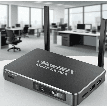 vseebox 2025 version elite ultra 8k streaming box with Voice Control with USB Charging