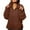 🔥 Brown, variant on Sentmoon Light Jacket Womens Winter Coat Family Gift Women's Solid Oversized Puffer Jacket Womens Quilted Lightweight Winter Warm Pullover Stand Up Collar Buckle Fall and Winter Coat with Pockets