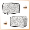 thumbnail image 3 of Sikiie Hand Drawn Rabbit Toaster Covers 2 Slice Dustproof Toaster Cover Bread Machine Cover, Dustproof Cover - 11.4" x 7.5" x 7.9", 3 of 7