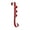 Red, variant on Vickerman 12" Shiny Gold Door Hanger with Bells