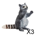 thumbnail image 1 of BELOVING Figurines Réalistes d'Animaux de la Jungle Raton Laveur Modèle Jouets pour Enfants Tout-Petits Cadeaux de Fête Assis 3 Pcs, 1 of 10