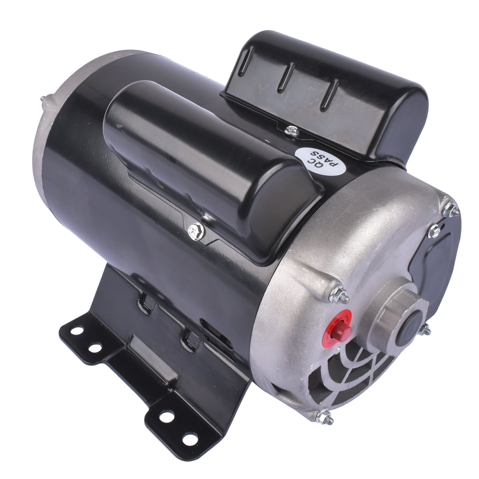 Mustrod Air Compressor Electric Motor 5HP 3450rpm Single Phase 184T Frame 7/8" Shaft 230V 24.9 Amps