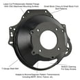thumbnail image 2 of Speedway Motors Wissota Steel Bellhousing, Fits Chevy/Ford, Durable CNC-Finished Design, Ideal for Racing Applications, Compatible with Multiple Transmissions, 2 of 14
