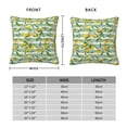 thumbnail image 2 of Pofeuu Lemon Print Double-sided plush pillowcase Square Throw Pillow Covers Pillows Cover for Living Room Bedroom Sofa Couch Cushion Cover（No pillow core）-18"x18", 2 of 7