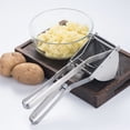 thumbnail image 2 of Triturador de patatas y triturador de patatas de acero inoxidable para bebés, prensa de frutas y alimentos con mango ergonómico y cómodo, 2 of 5