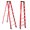 Red + Aluminium + Fiberglass+2, variant on Fiberglass Single-Sided Step Ladder, Non-Conductive Insulation Ladder for Electrical Engineering, 330 Lb Load Capacity, Red
