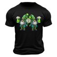 thumbnail image 1 of KIHOUT T-shirts de la Saint-Patrick pour Hommes, T-shirts à Manches Courtes d'Été pour Hommes, Imprimé Graphique Vert, Col Rond, en Liquidation, Taille P-2TG, 1 of 5