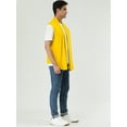 thumbnail image 4 of DARING DIVA Men's Sleeveless Open Front Asymmetric Hem Cardigan Vest 42 Yellow, 4 of 6