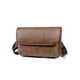 thumbnail image 1 of Bolsa Mensajero Hombre Bandolera Piel Impermeable Marron Oscuro, 1 of 1