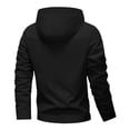 thumbnail image 5 of Danhjin Rain Jackets for Men Waterproof Raincoats Hooded Windbreak Long Sleeve Zip up Hiking Going out Traveling Cycling Zip up Fashion Outerwear, 5 of 8