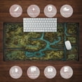 thumbnail image 6 of Game Forest Large Mouse Pad XXL Green Map Playmat for MTG Adventure Gaming Deskpad Desk Mat for Keyboard and Mouse Mat with Stitched Edges Anti-Slip Funny Desk Pad, 31.5 X 15.8 in, 6 of 7
