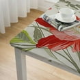 thumbnail image 4 of HAOXIT Square Table Cloths , Flower Party Tablecloth Cotton Linens Table Covers for Kitchen Dinning Wedding Decoration, Anti-Stain/Wrinkle, Washable 52*52, 4 of 7