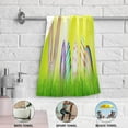 thumbnail image 5 of SKYSONIC 2 Pack Easter Shiny Bunny Ear Hand Towels, Colorful Eggs Kitchen Towel Ultra Soft and Absorbent,Decorative Fingertip Face Towel for Bathroom Hotel, 28.3"x14.4", 5 of 6