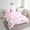 Pink, variant on Erosebridal Princess Bowknot Bedding Sets Twin Size, Pink Stripe Geometry Comforter Sets with Sheets, Cartoon Reversible Bedding Twin Size, Breathable Bedroom Decor, 7-Piece