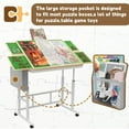 thumbnail image 7 of Jigsaw Puzzle Table for Adults with Drawers&Storage Pocket, Jigsaw Puzzle Board with Legs and Wheels, 5 Adjustable Height&Tilting, White, 7 of 7