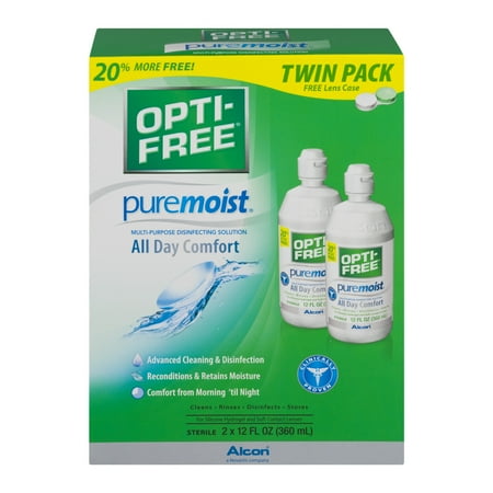Alcon Opti-Free Puremoist Bonus Pack 12 Oz., 2 Pack