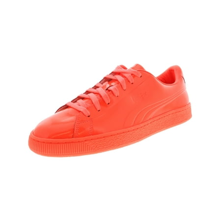 PUMA - Puma Men's Basket Classic Patent Red Blast Ankle-High Leather ...