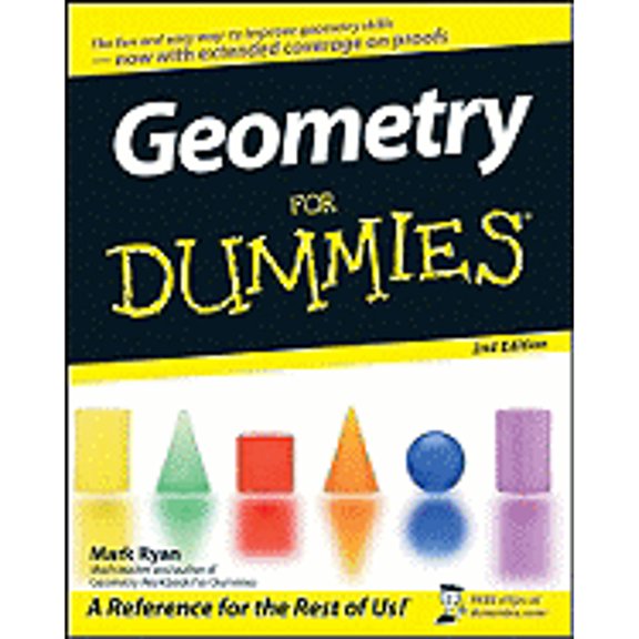 Pre-Owned Geometry for Dummies (Paperback) by Mark Ryan
