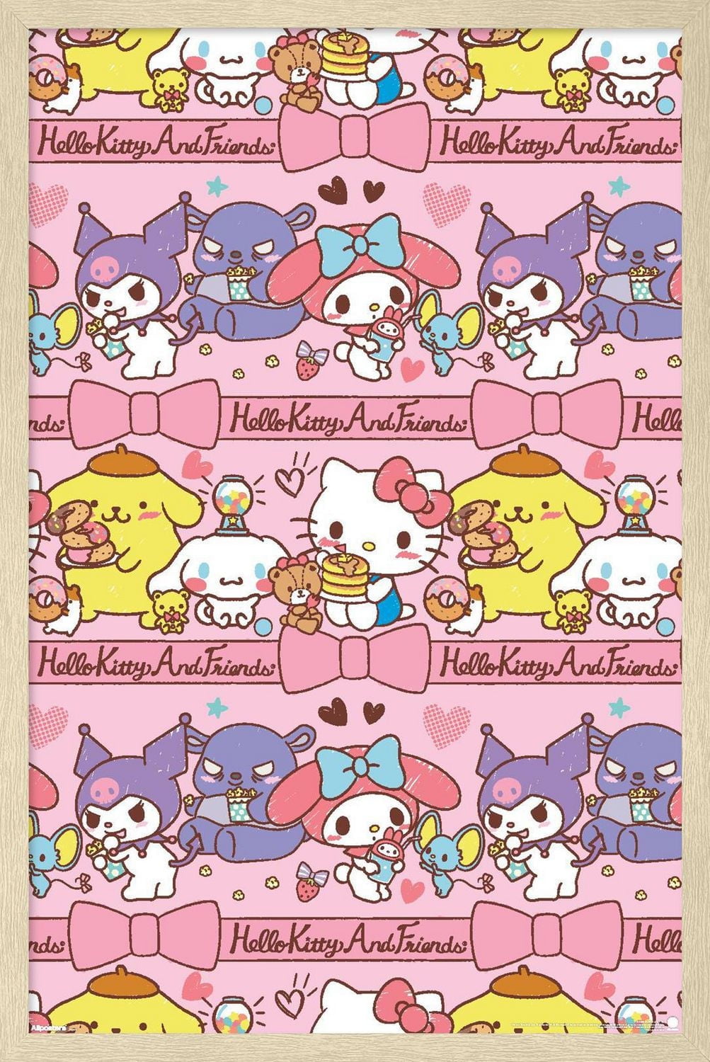 Hello Kitty and Friends: 25 Snack Time - Collage Wall Poster