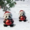 thumbnail image 1 of Card Slot Christmas Panda Ground Piles Inserted Into Art Garden Decorated With Colorful Pandas for Yard Holiday Decoration, 1 of 3