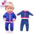 thumbnail image 4 of Robe de Poupée Taille 40cm 42cm Poupée Nenuco Ropa Y Su Hermanita Veste et Pantalon A18, 4 of 6