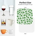 thumbnail image 6 of Naloa St Patrick's Day4 Coasters for Set of 4 - PU Leather Coasters, Coasters for Table Cup Tea Coffee Beer, Decorative for Kitchen Homedecor (Round), 6 of 6