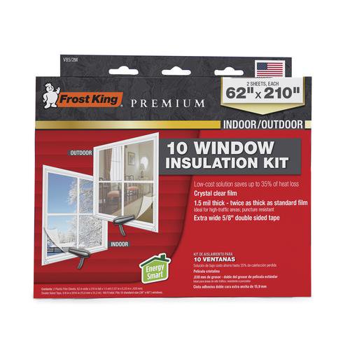 Frost King® Premium 62" x 210" x 1.5 mil 10Window Indoor and Outdoor