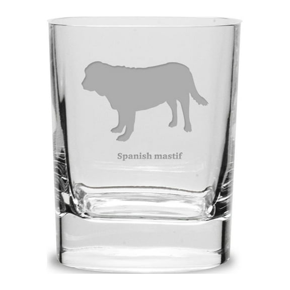 Spanish Mastif Luigi Bormioli 11.75 oz Square Round Double Old Fashion Glass