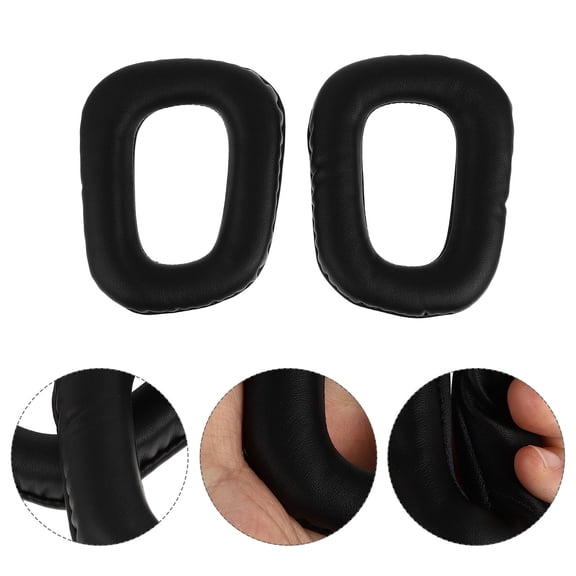 OULII 2-Pack Black Replacement Headphone Ear Pads Soft Comfortable Cushions for Ergonomic Fit