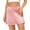 Pink, variant on IROINNID Women's Casual Fashion Cropped Navel Tie Zipper Temperamental Commute Skirt Short Elastic Waist Mini Solid Color Skirt