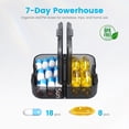 thumbnail image 2 of Weekly Pill Organizer 2 Times a Day, 7 Day Large Pill Box, Pill Case AM PM for Travel, Medication Container for Daily Vitamin,Supplements and Medicine, Morning and Night (Black), 2 of 8