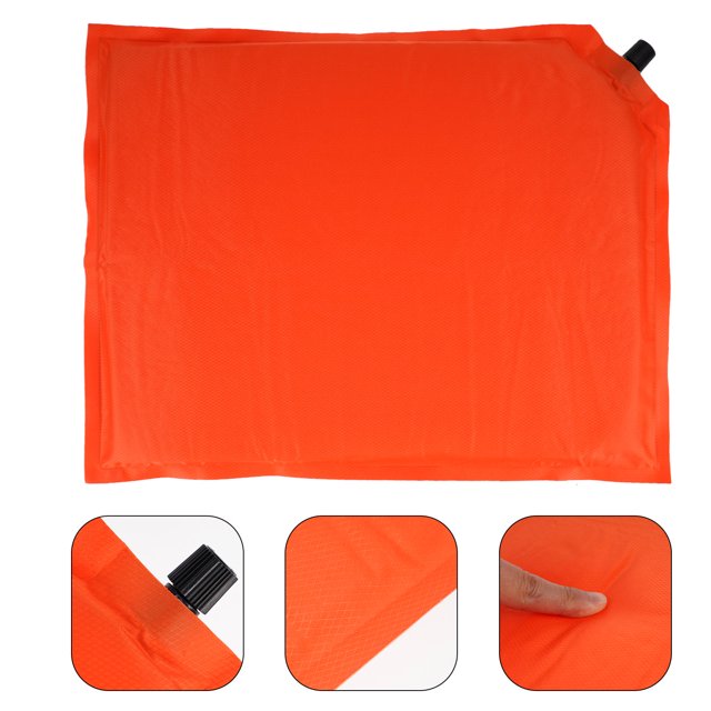 SEWACC Coussin de Siège Gonflable Randonnée Orange Imperméable pour Voyage Lot de 1
