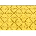 thumbnail image 1 of Ahgly Company Indoor Rectangle Solid Yellow Modern Area Rugs, 7' x 10', 1 of 4