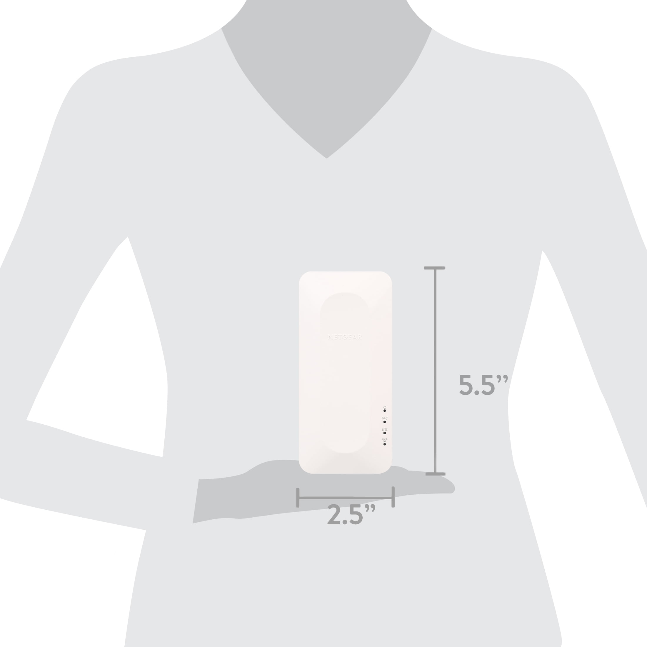 NETGEAR AX1500 Mesh Wifi Range Extender (EAX11-100NAS)