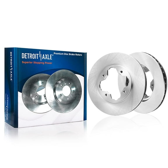 Detroit Axle - Front Disc Brake Rotors for 1990-1997 Honda Accord 1997 Acura CL: 10.24" Rotors