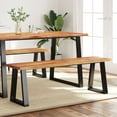 thumbnail image 1 of vidaXL Bench with Live Edge 140 cm Solid Wood Acacia, 1 of 5