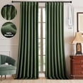 thumbnail image 1 of Cortinas de lino plisadas IVAPUPU, opacas, 240 x 240 cm, color verde, 1 of 8