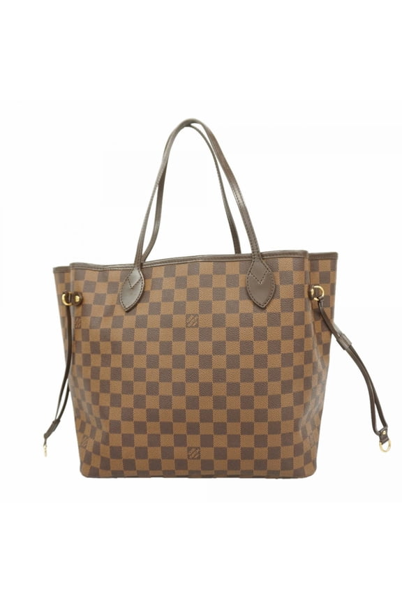 Pre-Owned Louis Vuitton Damier Neverfull MM Tote Bag N51105 Ebene (Women's)