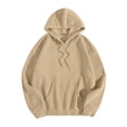 thumbnail image 7 of felwors Women's Sequin Angel Wing Graphic Oversized Pullover Hoodie Fleece Sparkly Sweatshirt Brown for Size XL, 7 of 7