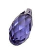 Crystal, #6010 Briolette Pendant 17x8.5mm, 1 Piece, Tanzanite