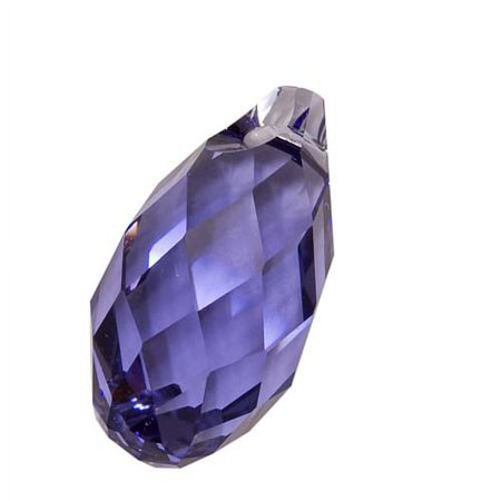 Crystal, #6010 Briolette Pendant 17x8.5mm, 1 Piece, Tanzanite
