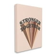 thumbnail image 2 of Stupell Industries Stronger Together Diversity Phrase Skin Tone Rainbow Canvas Wall Art by Daphne Polselli, 2 of 2