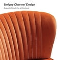 thumbnail image 6 of Tina's Home Velvet Upholstered Loveseat Sofa with Gold Metal Legs, Living Room Chair Home Bedroom Orange, 6 of 9