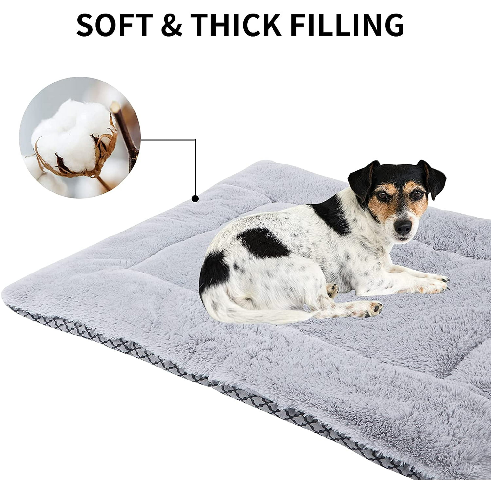 Dog Mattress Pet Mattress Dog Blanket XZ014 M 75 X 50CM Short Plush Grey Walmart