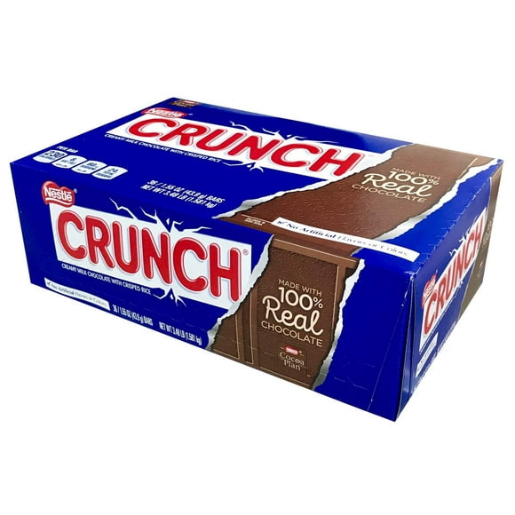 Nestle Crunch Milk Chocolate with Crisp Rice 36 X 44 Gram Net Wt (1584 Gram)